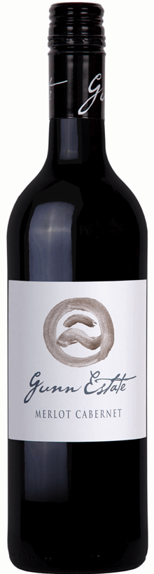 White Label Merlot Cabernet Wine - Gunn Estate Winery